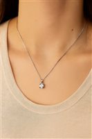 Collana Idee Preziose dal 1987 Donna in Oro bianco Diamante 0.18 Ct IP.CK18B/8D - IP.CK18B/8D-2
